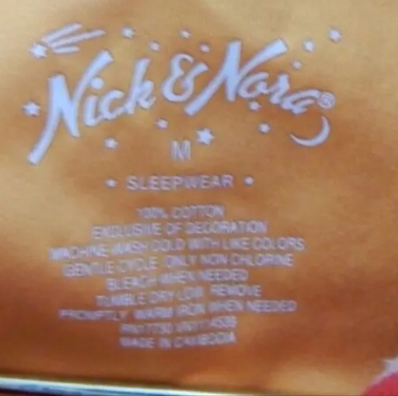 Nick and Nora Sock Monkey Flannel Pajamas - Picture 3 of 4